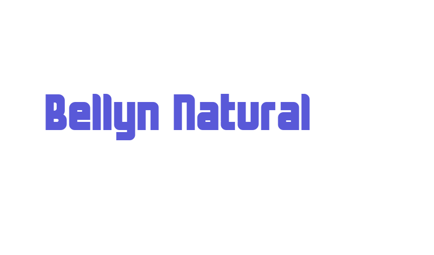 Bellyn Natural Font