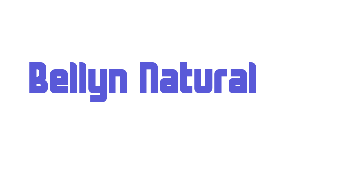 Bellyn Natural Font Download