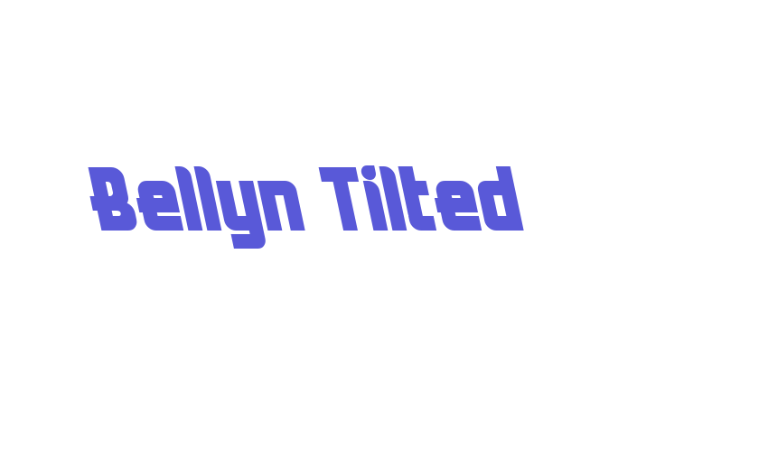 Bellyn Tilted Font Download