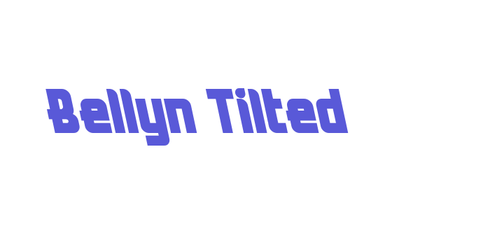 Bellyn Tilted Font Download