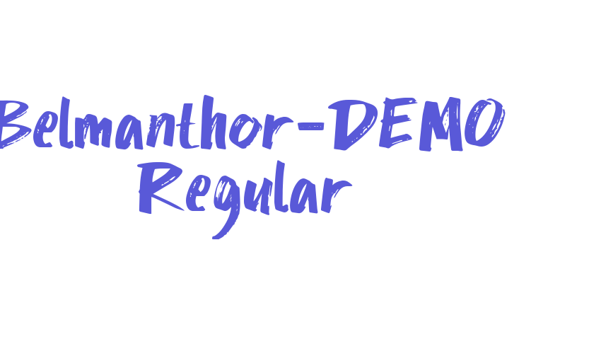 Belmanthor-DEMO Regular Font