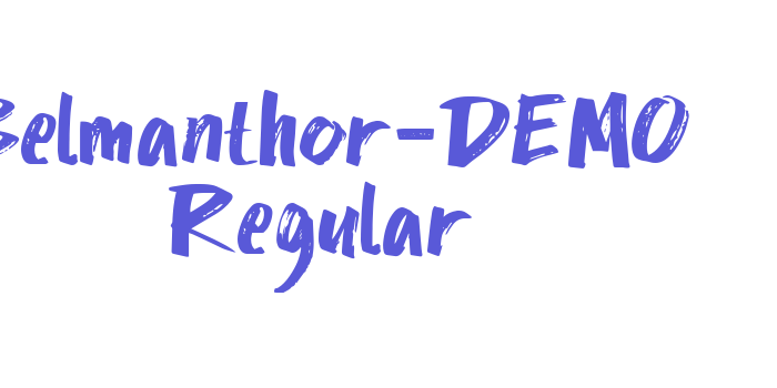 Belmanthor-DEMO Regular Font Download