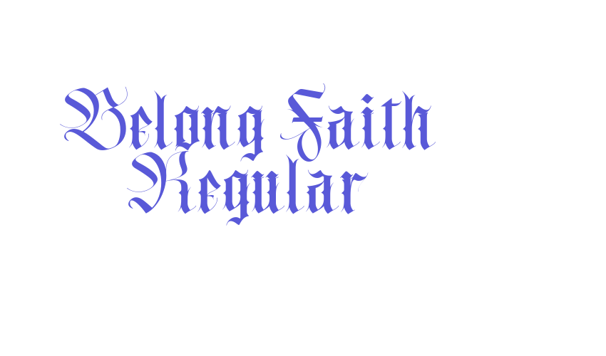 Belong Faith Regular Font Download