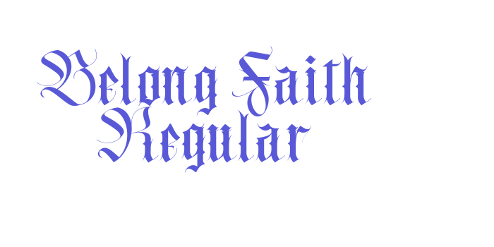 Belong Faith Regular Font Download