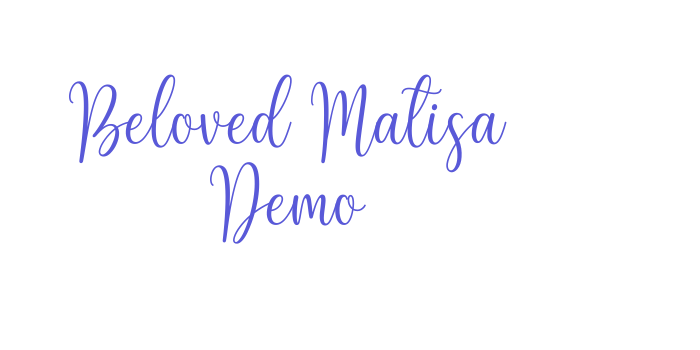 Beloved Matisa Demo Font Download