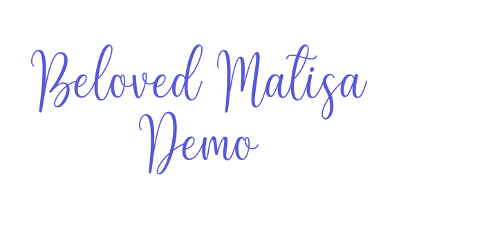 Beloved Matisa Demo Font