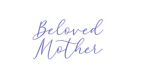 Beloved Mother Font Download