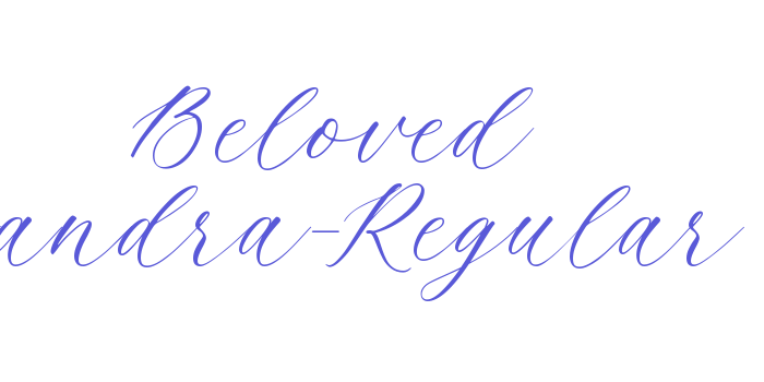 Beloved Sandra-Regular Font