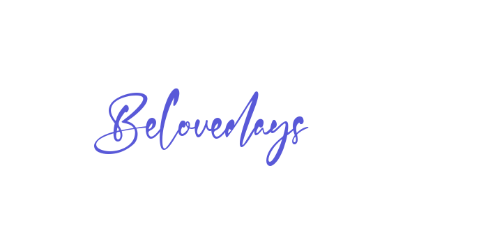 Belovedays Font Download