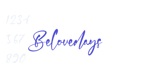 Belovedays-font-download