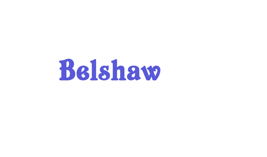 Belshaw Font Download