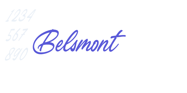 Belsmont font free