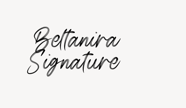 Beltanira Signature Font