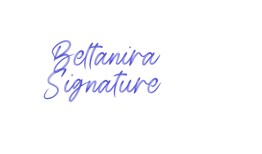 Beltanira Signature Font Download