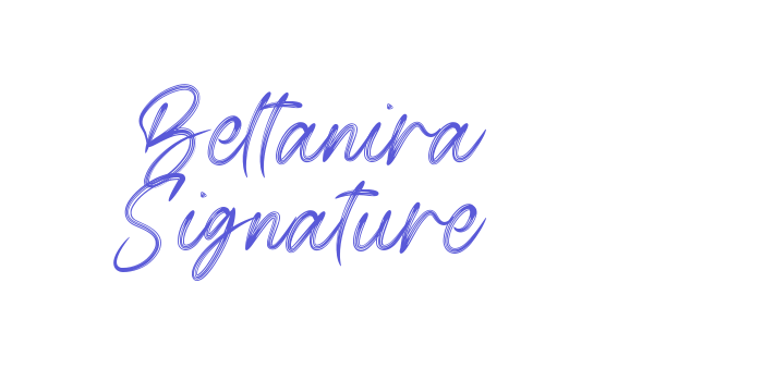 Beltanira Signature Font Download