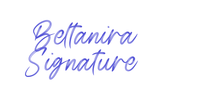 Beltanira Signature Font