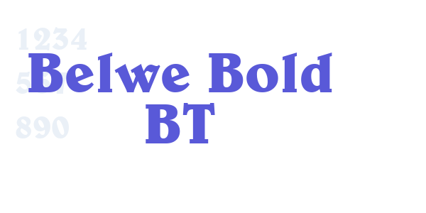 Belwe Bold BT font