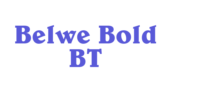 Belwe Bold BT Font Download