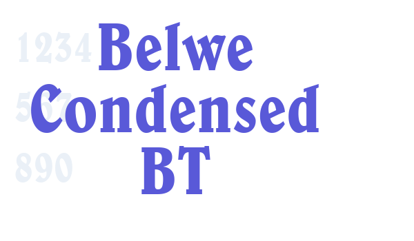 Belwe Condensed BT Font