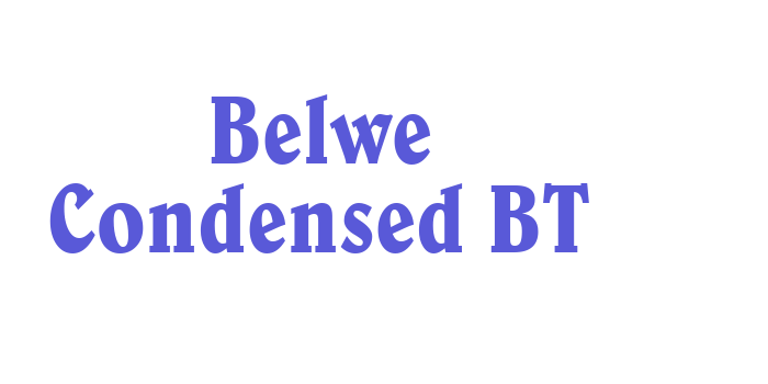 Belwe Condensed BT Font Download