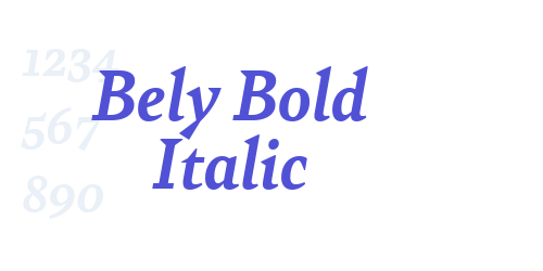 Bely Bold Italic-font-download