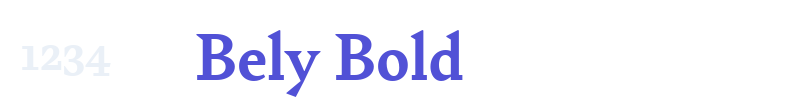 Bely Bold-font