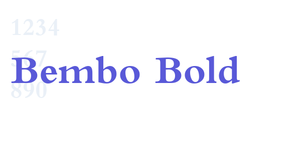 Bembo Bold font free