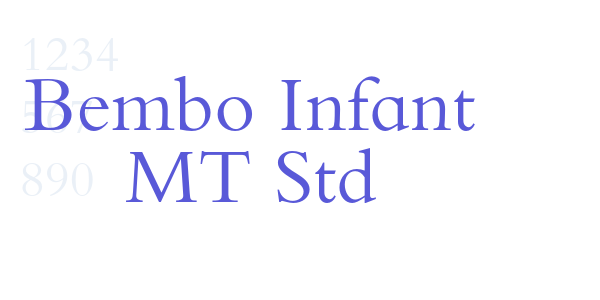 Bembo Infant MT Std font free