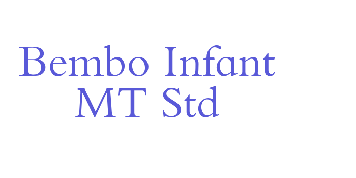 Bembo Infant MT Std Font Download