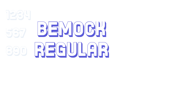 Bemock Regular font free