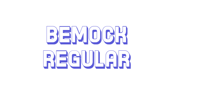 Bemock Regular Font Download