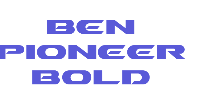 Ben Pioneer Bold Font Download