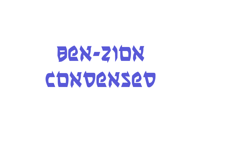 Ben-Zion Condensed Font