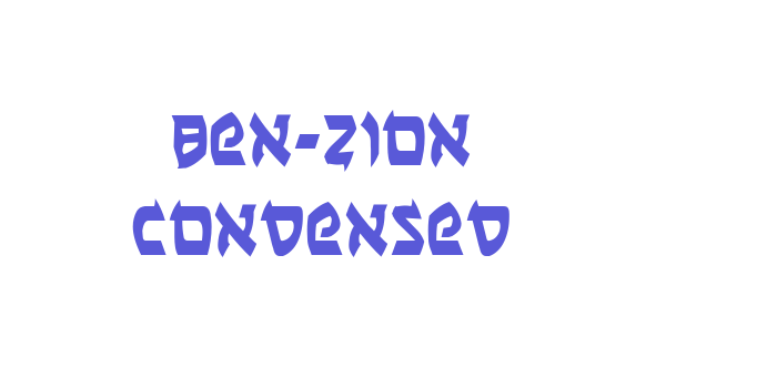 Ben-Zion Condensed Font Download