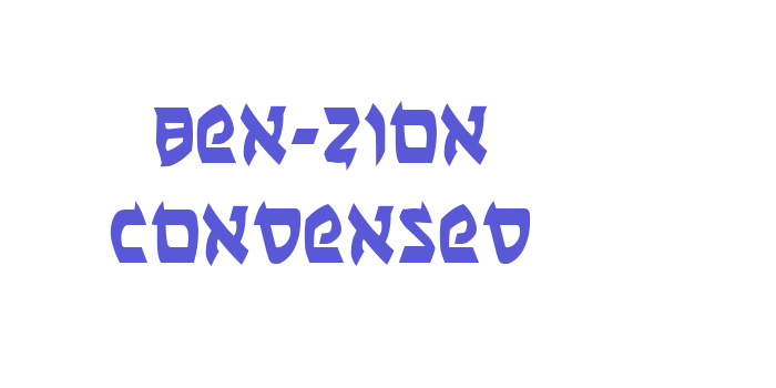 Ben-Zion Condensed Font