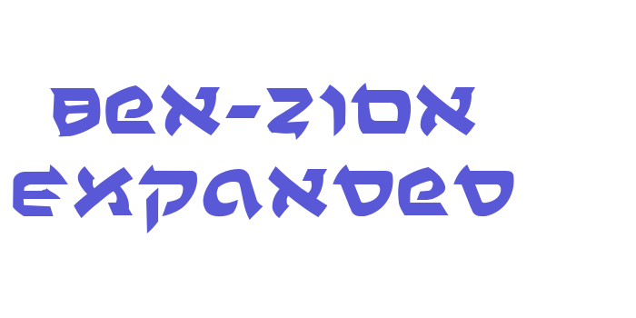 Ben-Zion Expanded Font