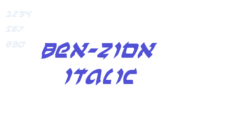 Ben-Zion Italic-font-download