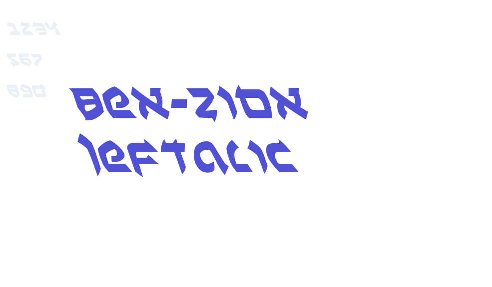 Ben-Zion Leftalic-font-download