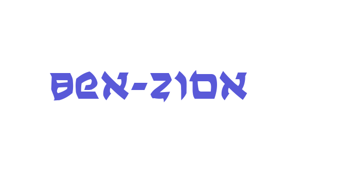 Ben-Zion Font