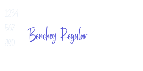 Benchey Regular font