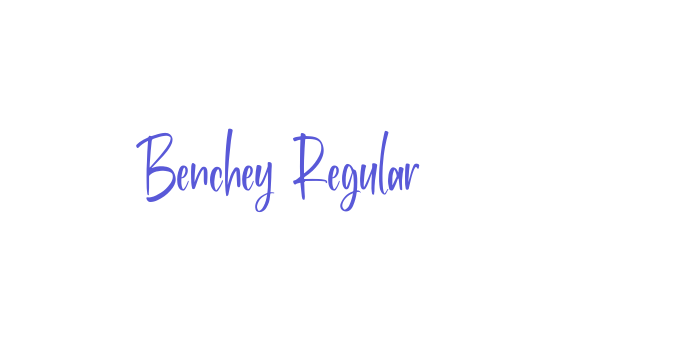 Benchey Regular Font Download