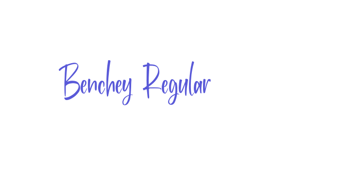 Benchey Regular Font