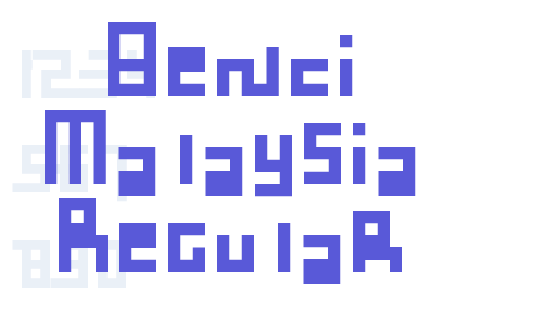 Benci Malaysia Regular Font Download