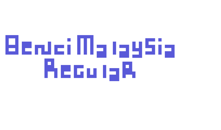 Benci Malaysia Regular Font Download