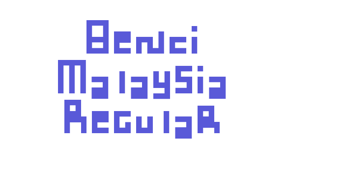 Benci Malaysia Regular Font Download