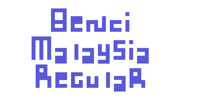 Benci Malaysia Regular Font