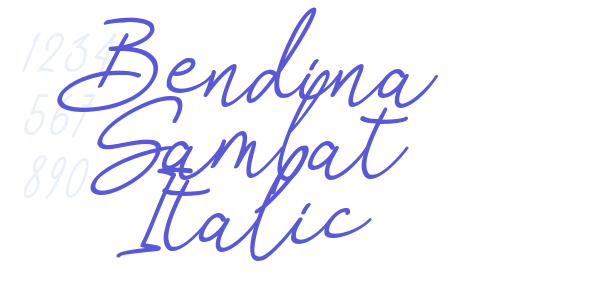 Bendina Sambat Italic font free