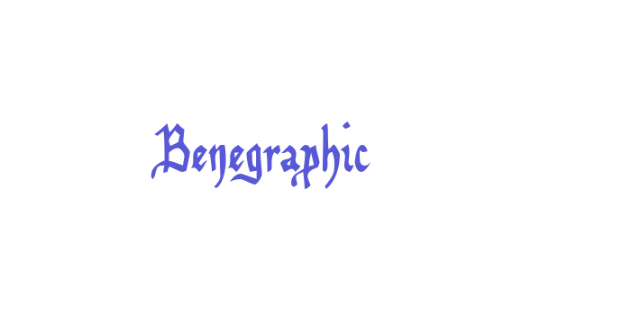 Benegraphic Font Download