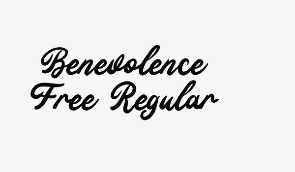 Benevolence Free Regular Font