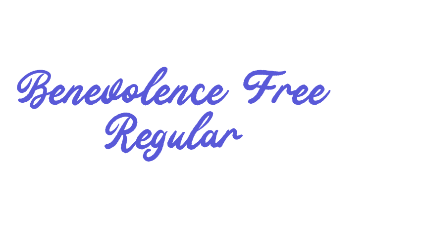 Benevolence Free Regular Font